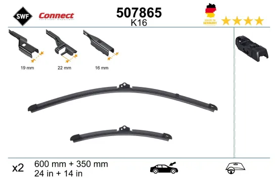 Wischblatt vorne SWF 507865 Bild Wischblatt vorne SWF 507865