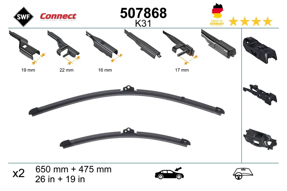 Wischblatt vorne SWF 507868