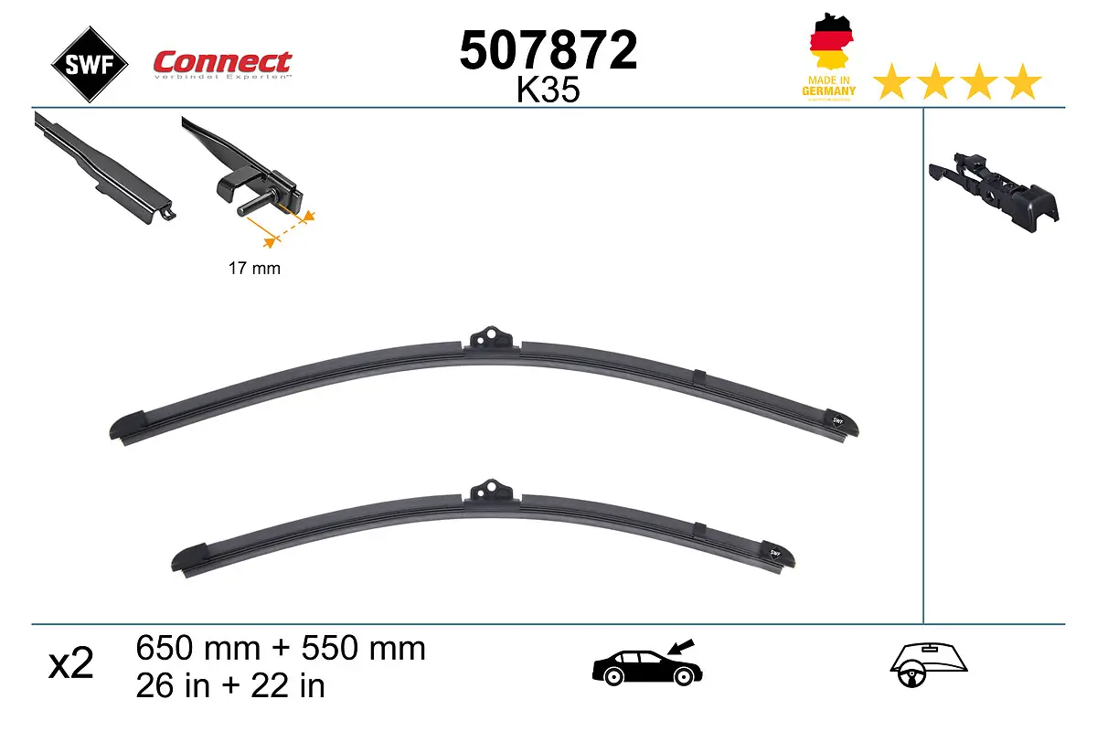 Wischblatt vorne SWF 507872