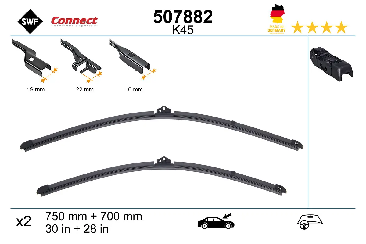 Wischblatt vorne SWF 507882