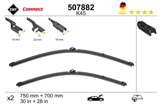 Wischblatt vorne SWF 507882 Bild Wischblatt vorne SWF 507882
