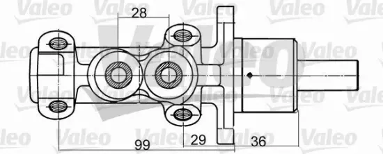 Hauptbremszylinder VALEO 350707 Bild Hauptbremszylinder VALEO 350707