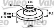 Bremsscheibe Hinterachse VALEO 187040