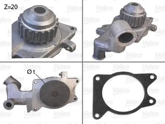 Wasserpumpe, Motorkühlung VALEO 506000 Bild Wasserpumpe, Motorkühlung VALEO 506000