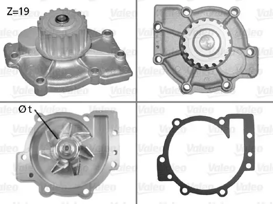 Wasserpumpe, Motorkühlung VALEO 506325