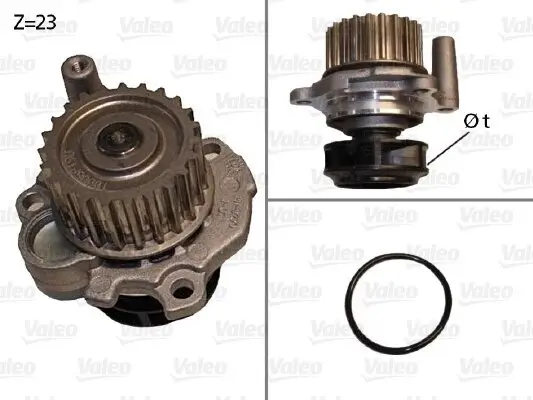 Wasserpumpe, Motorkühlung VALEO 506532 Bild Wasserpumpe, Motorkühlung VALEO 506532