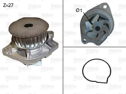 Wasserpumpe, Motorkühlung VALEO 506576 Bild Wasserpumpe, Motorkühlung VALEO 506576