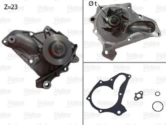 Wasserpumpe, Motorkühlung VALEO 506624 Bild Wasserpumpe, Motorkühlung VALEO 506624