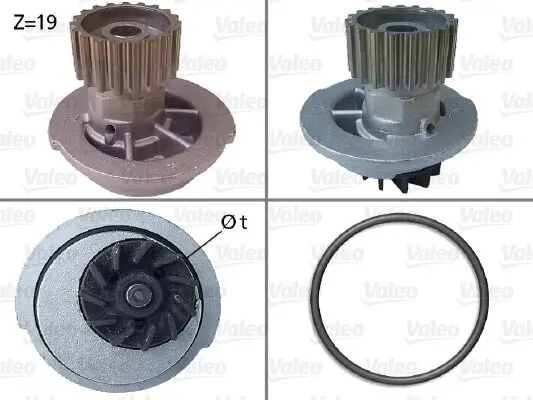 Wasserpumpe, Motorkühlung VALEO 506649