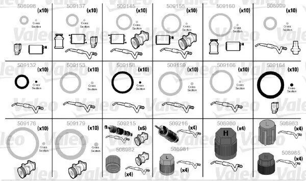 O-Ring-Reparaturset VALEO 509189