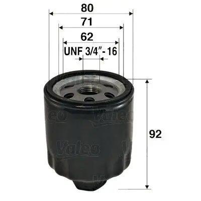 Ölfilter VALEO 586009 Bild Ölfilter VALEO 586009