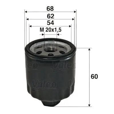 Ölfilter VALEO 586011 Bild Ölfilter VALEO 586011