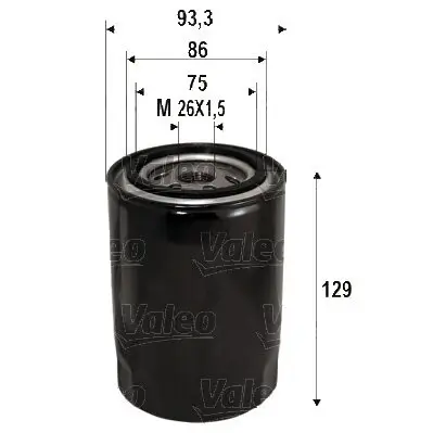 Ölfilter VALEO 586076 Bild Ölfilter VALEO 586076