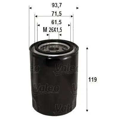 Ölfilter VALEO 586090 Bild Ölfilter VALEO 586090