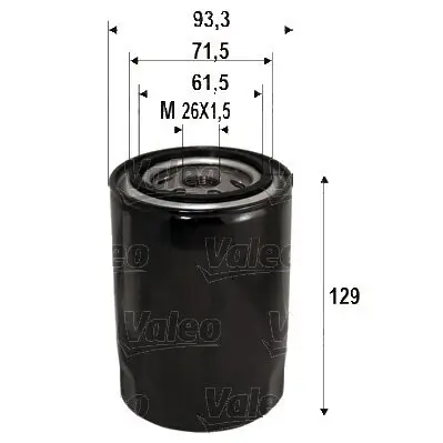 Ölfilter VALEO 586095 Bild Ölfilter VALEO 586095