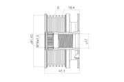 Generatorfreilauf VALEO 588437