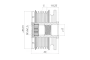 Generatorfreilauf VALEO 588445