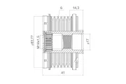 Generatorfreilauf VALEO 588448