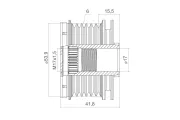 Generatorfreilauf VALEO 588450