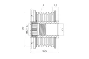 Generatorfreilauf VALEO 588453