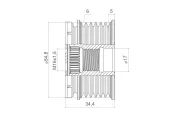 Generatorfreilauf VALEO 588454