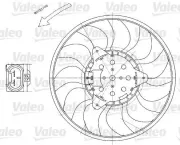 Lüfter, Motorkühlung 12 V VALEO 696029