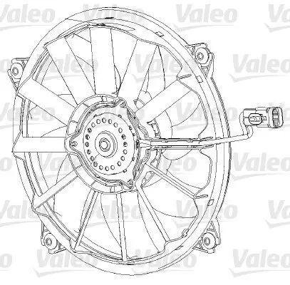 Lüfter, Motorkühlung 12 V VALEO 696091