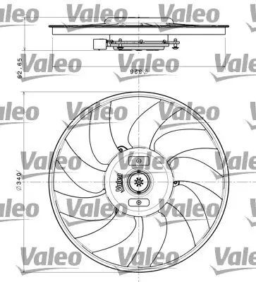 Lüfter, Motorkühlung VALEO 696349