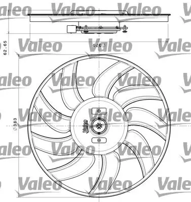 Lüfter, Motorkühlung VALEO 696350