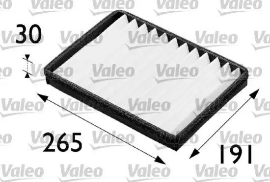 Filter, Innenraumluft VALEO 698163 Bild Filter, Innenraumluft VALEO 698163