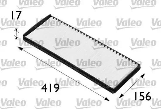 Filter, Innenraumluft VALEO 698165 Bild Filter, Innenraumluft VALEO 698165