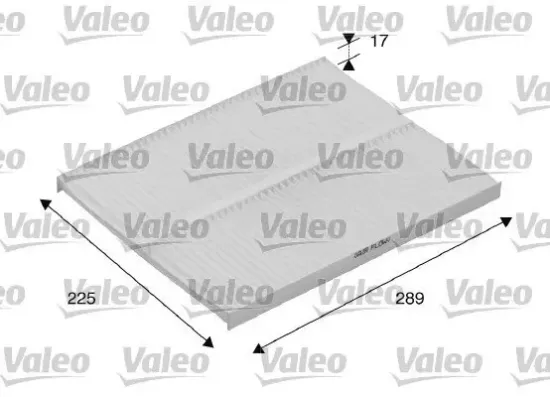 Filter, Innenraumluft VALEO 698167 Bild Filter, Innenraumluft VALEO 698167