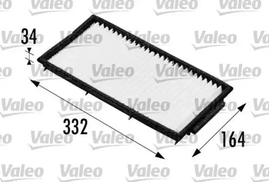 Filter, Innenraumluft VALEO 698170 Bild Filter, Innenraumluft VALEO 698170