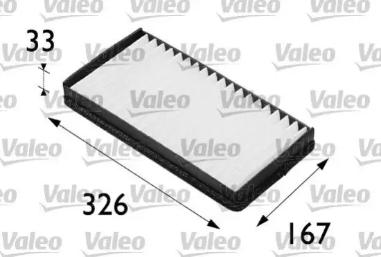 Filter, Innenraumluft VALEO 698203 Bild Filter, Innenraumluft VALEO 698203