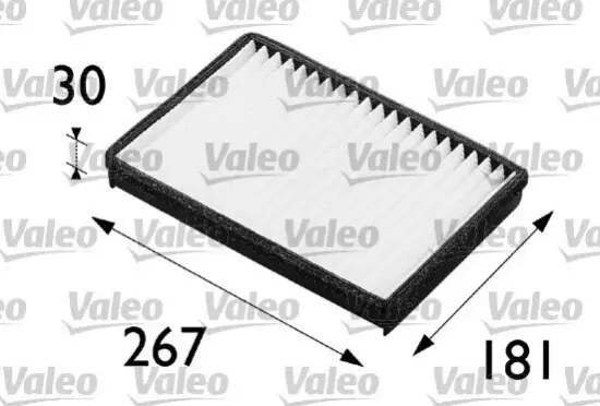 Filter, Innenraumluft VALEO 698235 Bild Filter, Innenraumluft VALEO 698235