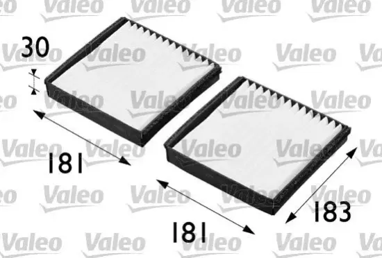 Filter, Innenraumluft VALEO 698290 Bild Filter, Innenraumluft VALEO 698290