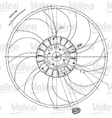 Lüfter, Motorkühlung 12 V VALEO 698424 Bild Lüfter, Motorkühlung 12 V VALEO 698424