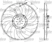 Lüfter, Motorkühlung 12 V VALEO 698610