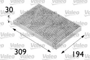 Filter, Innenraumluft VALEO 698682