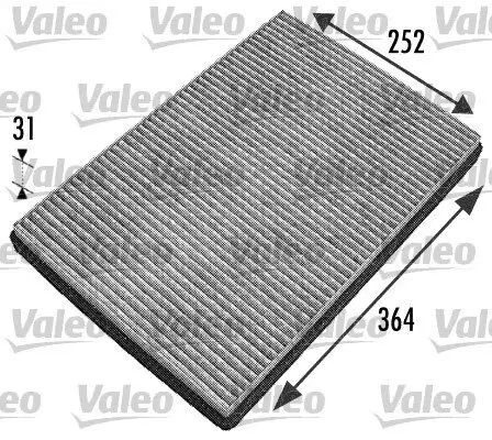 Filter, Innenraumluft VALEO 698744 Bild Filter, Innenraumluft VALEO 698744