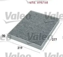 Filter, Innenraumluft VALEO 698768