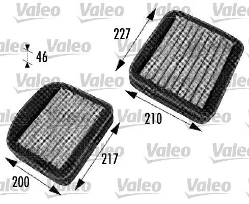 Filter, Innenraumluft VALEO 698772 Bild Filter, Innenraumluft VALEO 698772