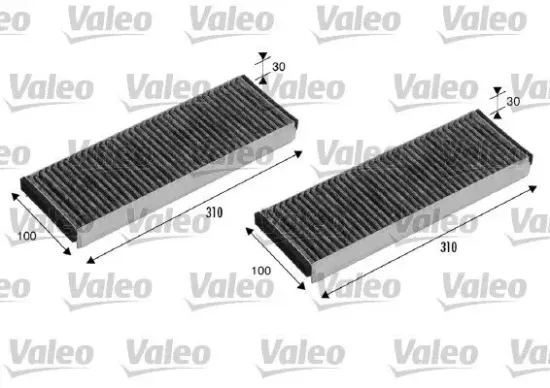 Filter, Innenraumluft VALEO 715501 Bild Filter, Innenraumluft VALEO 715501