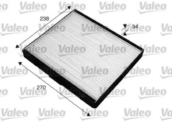 Filter, Innenraumluft VALEO 715517 Bild Filter, Innenraumluft VALEO 715517