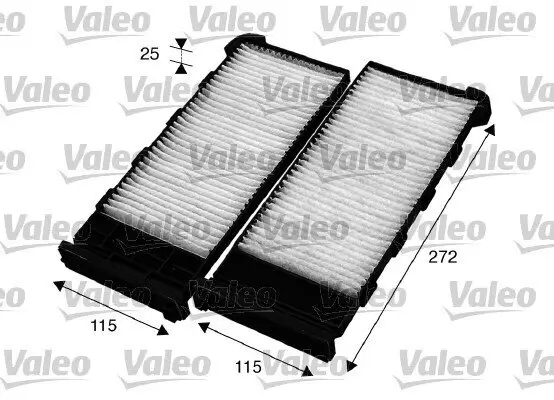 Filter, Innenraumluft VALEO 715561 Bild Filter, Innenraumluft VALEO 715561