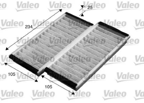 Filter, Innenraumluft VALEO 715574 Bild Filter, Innenraumluft VALEO 715574