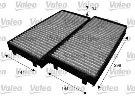 Filter, Innenraumluft VALEO 715584 Bild Filter, Innenraumluft VALEO 715584