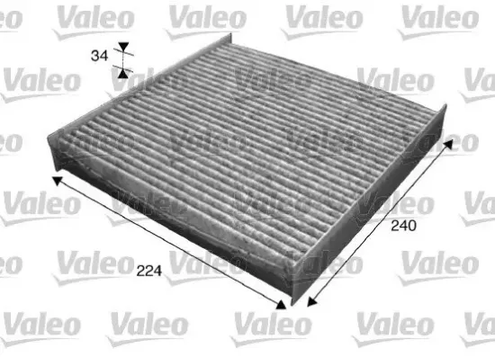 Filter, Innenraumluft VALEO 715629 Bild Filter, Innenraumluft VALEO 715629