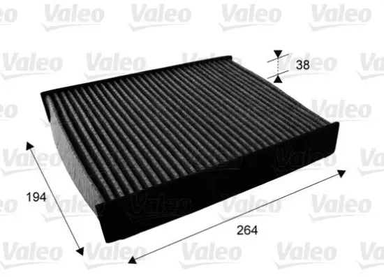 Filter, Innenraumluft VALEO 715672 Bild Filter, Innenraumluft VALEO 715672