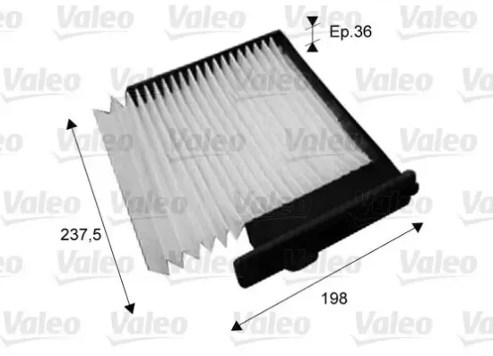Filter, Innenraumluft VALEO 715708 Bild Filter, Innenraumluft VALEO 715708